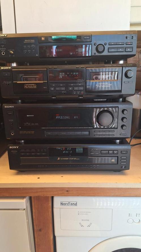Sony Apparatuur Toren, Audio, Tv en Foto, Stereo-sets, Zo goed als nieuw, Cassettedeck, Sony, Ophalen