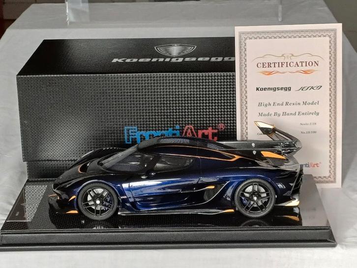 Koenigsegg Jesko carbon base Frontiart 1/18, Hobby en Vrije tijd, Modelauto's | 1:18, Nieuw, Auto, Overige merken, Ophalen of Verzenden