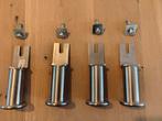 IKEA SULTAN RVS bed poten 10cm 4 stuks, 3 sets beschikbaar, Gebruikt, 90 cm, Eenpersoons, Ophalen of Verzenden