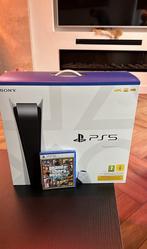 PlayStation 5 disc versie z.g.a.n. doos, controller, GTA 5, Ophalen of Verzenden, Playstation 5, Zo goed als nieuw