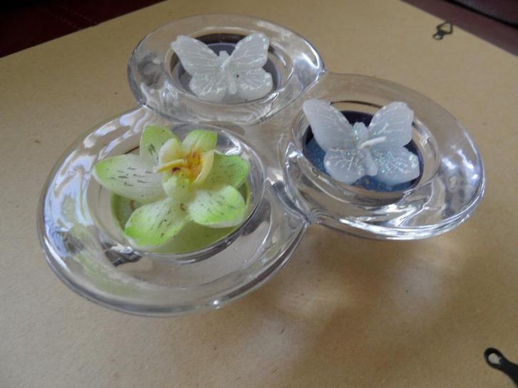 Echt Kristallen Sfeerlicht Houder (Gloed Nieuw)., Antiek en Kunst, Antiek | Glas en Kristal, Ophalen of Verzenden