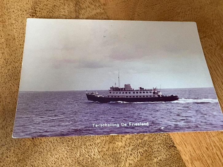 Ansichtkaart Rederij Doeksen Terschelling veerboot Friesland, Verzamelen, Scheepvaart, Gebruikt, Ophalen of Verzenden