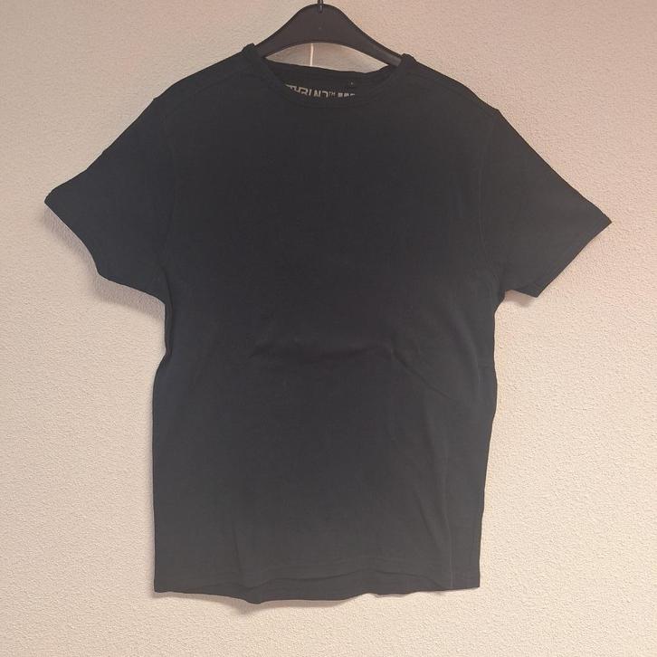 Heren shirt km, zwart, L, Kleding | Heren, T-shirts, Gedragen, Maat 52/54 (L), Zwart, Ophalen of Verzenden