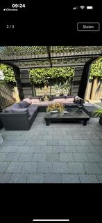 Lounge set, Ophalen of Verzenden, Zo goed als nieuw, Wicker, Hocker