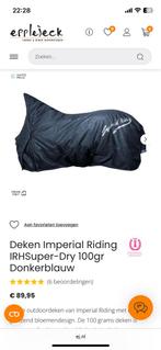 Paardendeken Imperial Riding high nek 215cm, Dieren en Toebehoren, Ophalen of Verzenden, Zo goed als nieuw