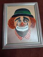 Clowns kop, Huis en Inrichting, Ophalen, Zo goed als nieuw, Schilderij, Minder dan 50 cm
