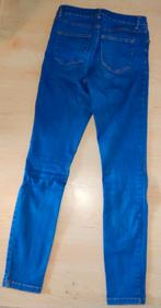 Blauwe stretch broek maat 38, Blauw, W30 - W32 (confectie 38/40), Zo goed als nieuw, Denim Co