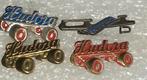 Vintage Hudora Schaatsen en Rolschaatsen 4 Speldjes, Ophalen of Verzenden, Gebruikt, Merk, Speldje of Pin