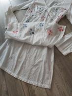 Luchtige katoen designer jurk of tuniek mt 38 40 venducci, Maat 38/40 (M), Verzenden, Wit, Zo goed als nieuw