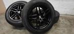 18" Porsche Macan originele breedset velgen zwart, 18 inch, Gebruikt, Banden en Velgen, 235 mm