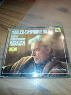 Mahler Symphonie 9 Karajan DGbox 2cd, Ophalen of Verzenden, Romantiek, Zo goed als nieuw, Orkest of Ballet