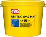 SPS Unitex 4040 Mat  BI-BU  10L Muurverf, Overige kleuren, Nieuw, Verf, Nvt