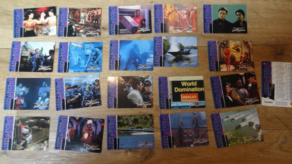 STREETFIGHTER  PLAATJES   21 stuks   uitgebracht Capcom, Verzamelen, Ophalen of Verzenden, Gebruikt, Overige sporten, Poster, Plaatje of Sticker