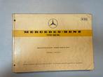 Mercedes Benz type 180 Db onderdelenboek 1959, Ophalen of Verzenden