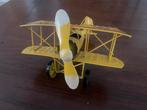 Vintage Blikken vliegtuig, dubbeldekker Model, Overige merken, Gebruikt, Ophalen of Verzenden, Groter dan 1:32