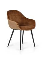 Eetkamerstoel Nora Montel, Huis en Inrichting, Stoelen, Ophalen, Bruin, Nieuw, Metaal