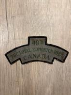 Canvas Loyal Edmonton regiment embleem, Verzamelen, Militaria | Tweede Wereldoorlog, Ophalen of Verzenden