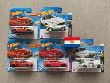 Hot Wheels Jaguar Collectie 5 stuks - Nieuw ! beschikbaar voor biedingen