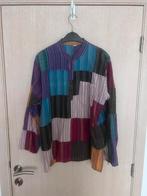 Patchwork hippie maat xl 2 delig pak carnaval broek blouse, Ophalen of Verzenden, Zo goed als nieuw, Maat 46/48 (XL) of groter
