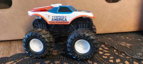 hot wheels monster jam captain america, Kinderen en Baby's, Speelgoed | Speelgoedvoertuigen, Zo goed als nieuw, Ophalen of Verzenden