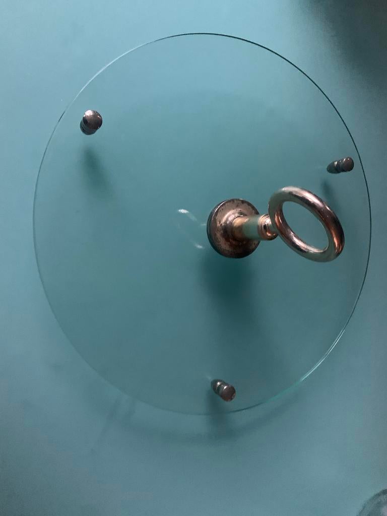 Vintage Ronde Serveerschaal / Kaasplank Jaren 70, Huis en Inrichting, Woonaccessoires | Dienbladen, Ophalen of Verzenden, Gebruikt