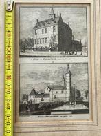 oude antieke ets gravure Huis Heemstede, Ophalen of Verzenden