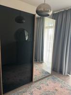 Zo goed als nieuwe kledingkast met spiegel, Ophalen, Overige materialen, 100 tot 150 cm, 200 cm of meer
