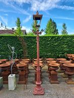 Prachtige gietijzeren nostalgische lantaarnpaal 275 cm hoog, Ophalen, Gebruikt, Staande lamp, Netvoeding