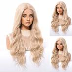 Swiss lace front pruik lang blond haar zonder pony Lauren, Verzenden, Nieuw, Pruik of Haarverlenging