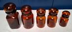 Verzameling van 5 apothekerspotten, Antiek en Kunst, Antiek | Glas en Kristal, Ophalen of Verzenden