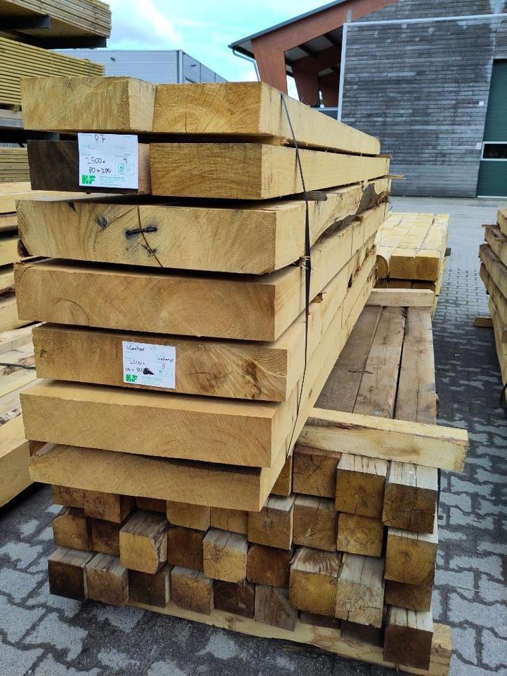 Mediteraans bezaagd Kastanje te koop, Tuin en Terras, Palen, Balken en Planken, Nieuw, Balken, 250 cm of meer, Ophalen