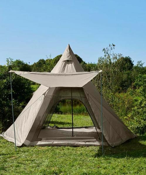 Ruime glamping tipi tent 6-personen | Nieuw in doos, Caravans en Kamperen, Tenten, meer dan 6, Nieuw, Ophalen