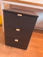 Antraciet bureau kastje met lades, Huis en Inrichting, Kasten | Dressoirs, Ophalen, Gebruikt, Met lade(s), 25 tot 50 cm