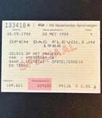 Kaartje open dag Flevolijn (1988), Gebruikt, Ophalen of Verzenden, Trein
