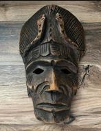Antiek hout masker uit erfenis 29-19 cm, Antiek en Kunst, Curiosa en Brocante, Ophalen of Verzenden