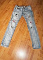 Fijne stretch jeans mt 42 Hotel de Ville scheurtjes+lapjes, Kleding | Dames, Blauw, Maat 42/44 (L), Nieuw, Ophalen of Verzenden
