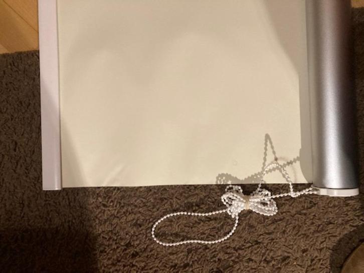 verduisterend rolgordijn crème wit, Huis en Inrichting, Stoffering | Gordijnen en Lamellen, Nieuw, 200 cm of meer, 200 cm of meer