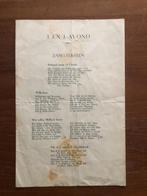 1945 Bevrijding. Canadezen  J. en J.-avond. 3 p. zangteksten, Boeken, Oorlog en Militair, Ophalen of Verzenden, Gelezen, Algemeen