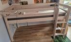 Half hoogslaper whitewash Flexa 90x200, Kinderen en Baby's, Kinderkamer | Stapelbedden en Hoogslapers, Ophalen, Zo goed als nieuw