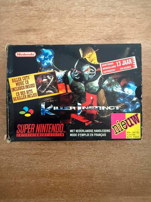 Killer Instinct (PAL), Spelcomputers en Games, Games | Nintendo Super NES, Gebruikt, Vechten, 2 spelers, Vanaf 12 jaar, Eén computer