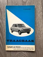 Vraagbaak Simca 1100 LS, GL, GLS 1967-1971, Ophalen of Verzenden