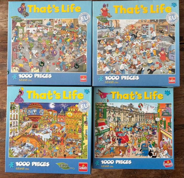 That's Life Puzzels - 1000 stukjes, Hobby en Vrije tijd, Denksport en Puzzels, Zo goed als nieuw, Legpuzzel, Ophalen of Verzenden