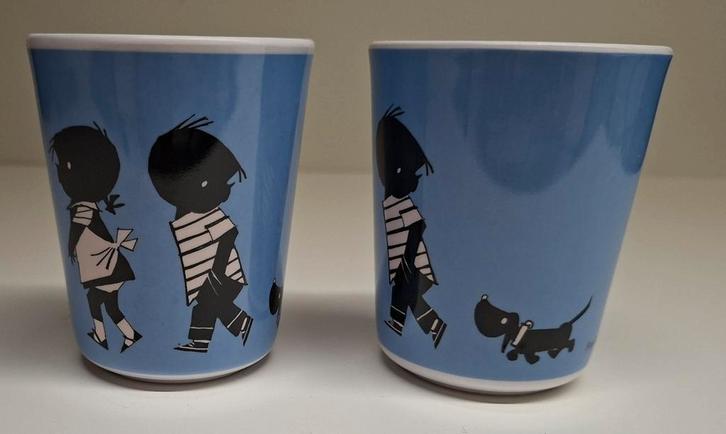 2 HEMA Fiep Westendorp Bekers., Huis en Inrichting, Keuken | Servies, Zo goed als nieuw, Kop(pen) en/of Schotel(s), Overige stijlen