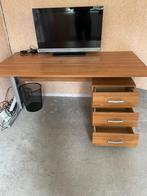 Tafel bureau, Ophalen, Met wielen, Gebruikt, Bureau