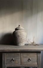Stenen pot Damak steen kruik deksel stoer sober landelijk