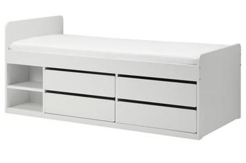 IKEA Släkt bedframe met opberger + lattenbodem + matras - afbeelding 1