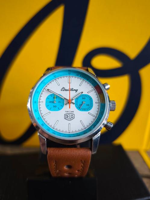 prachtige Breitling top time deus, Sieraden, Tassen en Uiterlijk, Horloges | Heren, Nieuw, TAG Heuer, Staal, Ophalen of Verzenden