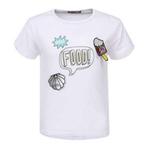 T-shirt wit hello food 152, Kinderen en Baby's, Kinderkleding | Maat 152, Glo-story, Meisje, Nieuw, Ophalen of Verzenden