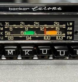 W1,2W Steeklampje voor Becker Radio - Vintage Verlichting!, Auto diversen, Autoradio's, Gebruikt, Verzenden