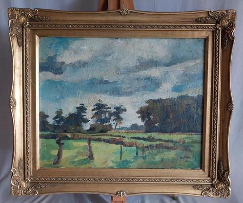 Joop Neutel (1935) - Friesland - 1974, Antiek en Kunst, Kunst | Schilderijen | Klassiek, Ophalen of Verzenden